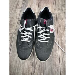 FootJoy Men's Black Leather Spikeless GreenJoys Lace Up Golf Shoes Size 10.5